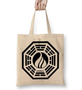 The Dharma Initiative The Flame Station Bez Çanta Uzun Saplı