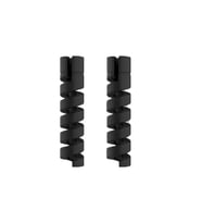 Micro USB - Type C - iPhone lightning Kablo Spiral Kablo Koruyucu Siyah 2 ADET
