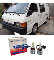 Mitsubishi L300 Led Xenon Uzun + Kısa Far Ampulü H4 Duo Yeni Seri Beyaz 1989-2012