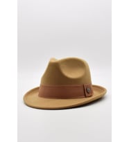 Erkek Bej Keçe Trilby Fötr Şapka