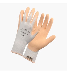 Unisex Bahçe, Saksı Dikim ve Yabani Ot Eldiveni No:7 (S) (Turuncu-Beyaz)
