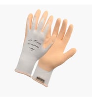 Unisex Bahçe, Saksı Dikim ve Yabani Ot Eldiveni No:7 (S) (Turuncu-Beyaz)