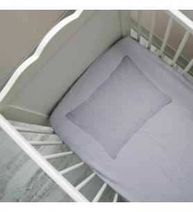 80x130 Lastikli Ranforce Bebek Çarşaf Takımı - Gri