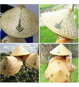 Mey İthalat® Naturel Renk Cambodia Kamboçyalı Vietnam Şapkası PVC Hasır