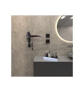 Dc-4792 Dekoratik Krom Yapıştırmalı Fön Banyo Metal Saç Kurutma Fön Makines