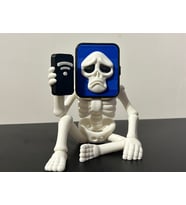 Wi-Fi İskelet Figürü - 3D Yazıcı Modern Sanat Biblosu - Akıllı Telefonlu İskelet