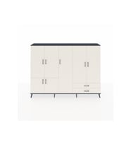 Arges Dolap 12 Raflı 2 Çekmeceli 7 Kapaklı 220x30x163 Antrasit-Aytaşı