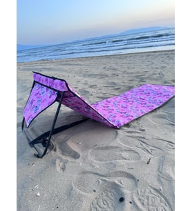 Hobi Store Katlanabilir Çanta Şezlong ( Pink Butterfly )
