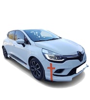 Renault Clio 4 Custom Yan Marşpiyel Seti Mat Siyah Plastik 2 Adet