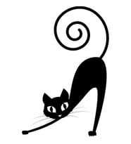 Folyo Sticker Kedi 40cm Uzunluk (Karışık)