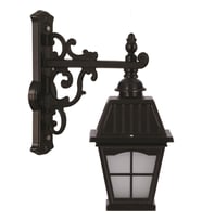 AVONNI BAP-68039-BSY-M2-OP Siyah Boyalı Dış Mekan Aydınlatma E27 Aluminyum Cam 23x40cm