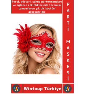 #PartiMaskesi Luxery Estetik Kostüm Davet Yılbaşı Cosplay Balo Şık Tüylü Venedik Parti Maskesi