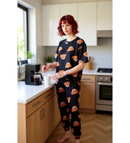 Kadın Ayıcıklı Ev Giyimi Pijama Takımı Fonksiyonel Dayanıklı Kaliteli Konforlu Estetik Şık