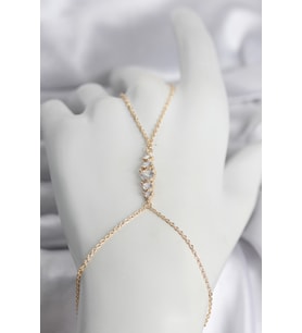Pirinç Gold Renk Zirkon Taşlı Kadın Şahmeran TJ-SN753