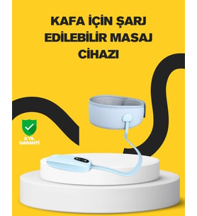 Baş ve Şakak Masaj Aleti Isı Destekli Derin Rahatlama