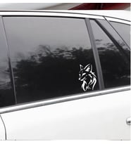 Araba Tilki Sticker yapıştırma 18Cm Beyaz Renk