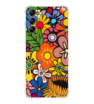 PrintiFy Samsung Galaxy A24 Uyumlu Retro Color 2 Baskılı Şeffaf Köşe Korumalı Antişok Kılıf