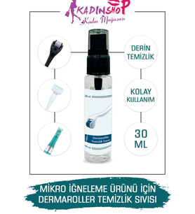 Kadınshop Dermaroller Temizlik Sıvısı Dermapen Dermastamp Dermaroller Için Temizleyici Dezenfekte Sprey 30 ml