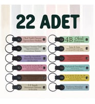 Mezuniyet Kutlaması İçin, 22'li Set, Sadece Size Özel Anahtarlık (Çok Renkli)