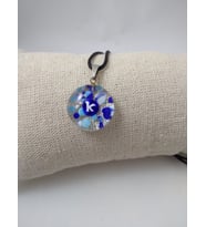 CAM HARF KOLYE – HANDMADE EL YAPIMI MURANO– (K) HARFİ MODELİ