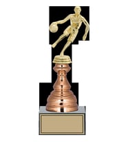 ODAK KUPA - Figürlü Kupalar - Basketbol Kadın Figürlü Kupalar FG-024 C - 28 cm