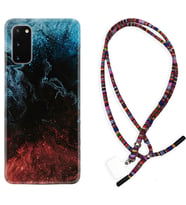 Samsung A02S A03S A10 A12 A13 A21S A22 Kılıf Boyun Asklı Rasta Silikon Red Blue Black Abstact 1386
