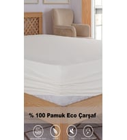 Penye Lastikli Çarşaf, 180×200 Battal Boy %100 Pamuk Örme Kumaş, 145 gr/m² (Krem)