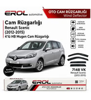 Renault Scenic (2012-2015) 4'lü Mugen Cam Rüzgarlığı