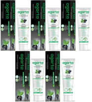 Agarta Doğal Diş Macunu 100ML Aktif Karbonlu (5 Li Set)