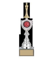 ODAK KUPA - Figürlü Kupalar - Satranç Figürlü Kupalar FG-035 C - 36 cm