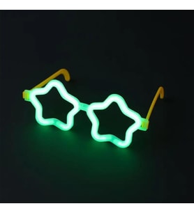Yıldız Glow Partisi Gözlüğü - 12 Adet