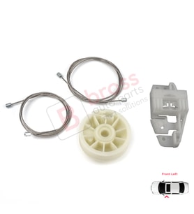 Renault Scenic Grand MK2 JM0/1 2003-2009 4/5 Kapı İçin Elektrikli Ön Sol Kapı Cam Kriko Tamir Seti