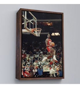 Çerçeveli Michael Jordan Tablo (Beyaz)