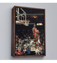 Çerçeveli Michael Jordan Tablo (Beyaz)