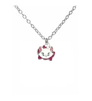 Hello Kitty Baş Figürlü Unisex Kolye – Sevimliliğin ve Nostaljinin Simgesi (Gümüş)