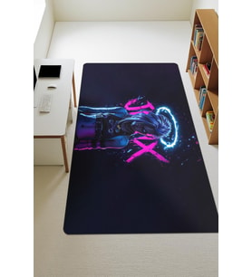Modern Dijital Baskı Kaymaz Taban Çocuk ve Genç Odası Halısı H0509