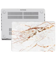 MacBook Pro Kılıf HardCase A1706 1708 1989 2159 2251 2289 A2338 Kılıf Mermer10NL (Kahverengi - Bej)