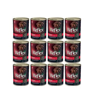 Reflex Plus Kuzulu Parça Etli Yavru Köpek Konservesi 400 Gr 12 Adet