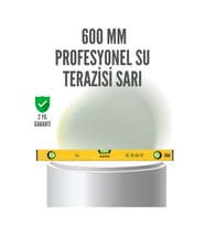 600 mm Su Terazisi Sarı Dayanıklı Gövde Hassas Ölçüm