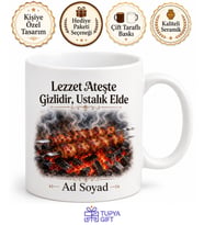 Kebapçı Şişe Saplama Mangal Ateşi Acılı Acısız Lezzet Kupa Bardak Hediye