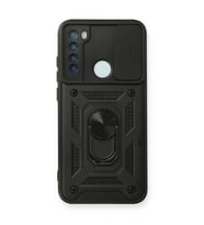 Xiaomi Redmi Note 8 Kılıf Pars Lens Yüzüklü Silikon - Siyah