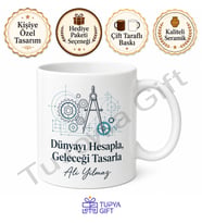 Mühendislik Öğrencisine Hediye Baskılı Kupa Bardak Özel Tasarım Mug