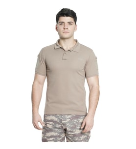 Vogel Collection Günlük Polo Yaka T-Shirt (Bej)