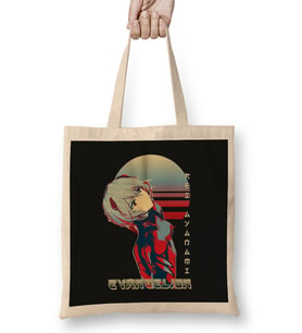 Rei Ayanami Evangelion 01 Bez Çanta Uzun Saplı
