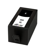 Elittoner HP 934XL Black Siyah Yüksek Kapasite Kartuş 6230, C2P23AE