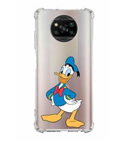 Xiaomi Poco X3 Pro Köşe Korumalı Antişok Kapak Donald Duck Tasarımlı Şeffaf  Kılıf