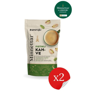 Minnettar Fıstıklı Kahve 2 X 165 gr ( 2 Paket )