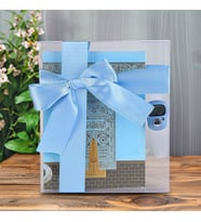 10 Adet Ekonomik Yasin Kitabı ( 12x16 ) cm, 90 gr, 80 Sayfa, Zikirmatik, Süslemeli Asetat Kutulu - Mavi