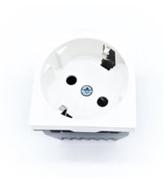 ŞEBEKE PRİZİ 45X45 TEKLİ SİSTEM ARMADA WHITE (Beyaz)