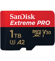 Sandisk 1 Tb Extreme Pro Microsdxc Kart + Sd Adaptör + Rescuepro Deluxe, 200 Mb/S'Ye Kadar, A2 Uygul (Çok Renkli)
